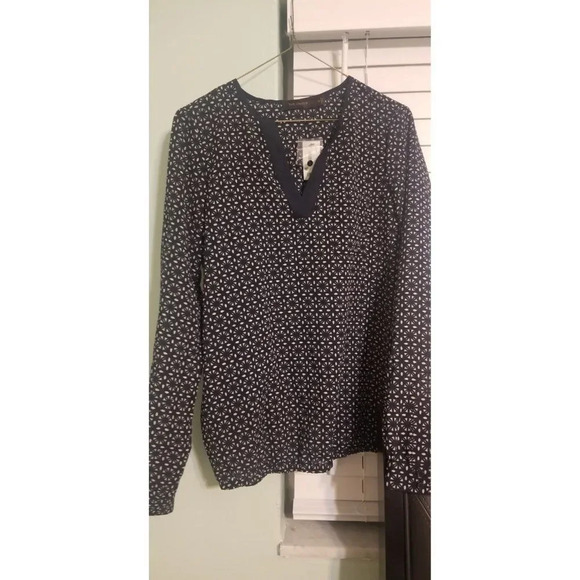 THE LIMITED SMALL BLOUSE NAVY - Picture 5 of 5